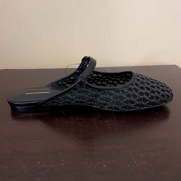Banana Republic Womens Black Woven Mesh Mary Jane Mules Flats Size 7 NEW - Picture 6 of 7